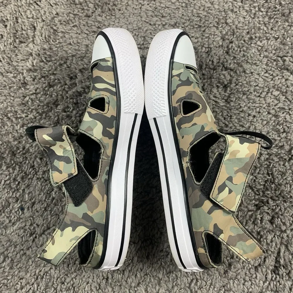 Converse Camo Junior Girls Superplay Sandal Size 6 Lightweight Summer Casual